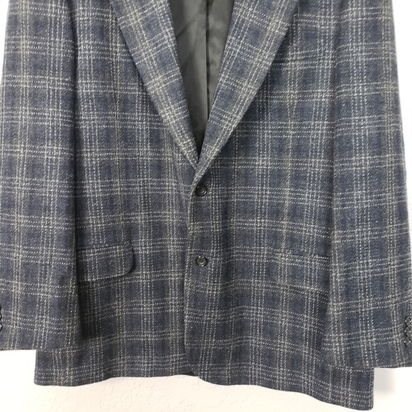 Eddie Bauer Wool Plaid Suit Jacket Size 46T - Picture 4 of 8